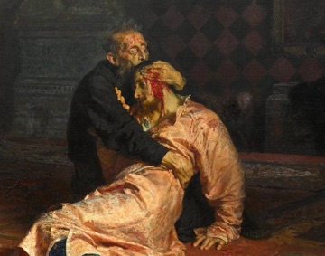 The father's arms now protect the body he struck.