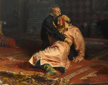 The red room closes around the pair's final embrace.