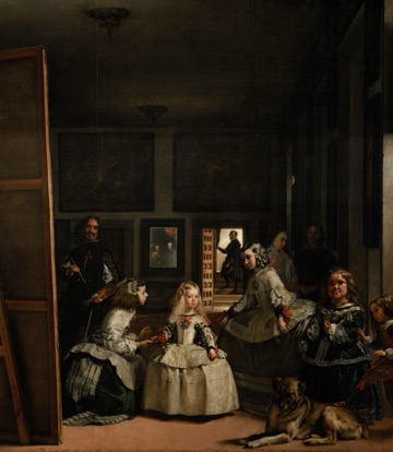 A vast studio opens around the Infanta Margarita.