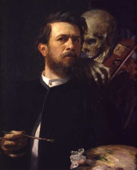 Self-Portrait with Death Playing the Fiddle — Arnold Böcklin