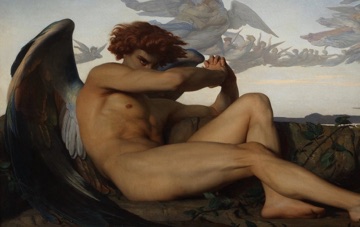 Cabanel makes Satan’s beauty carry shame, despair, and defiant anger.