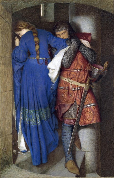 The Meeting on the Turret Stairs — Frederic William Burton